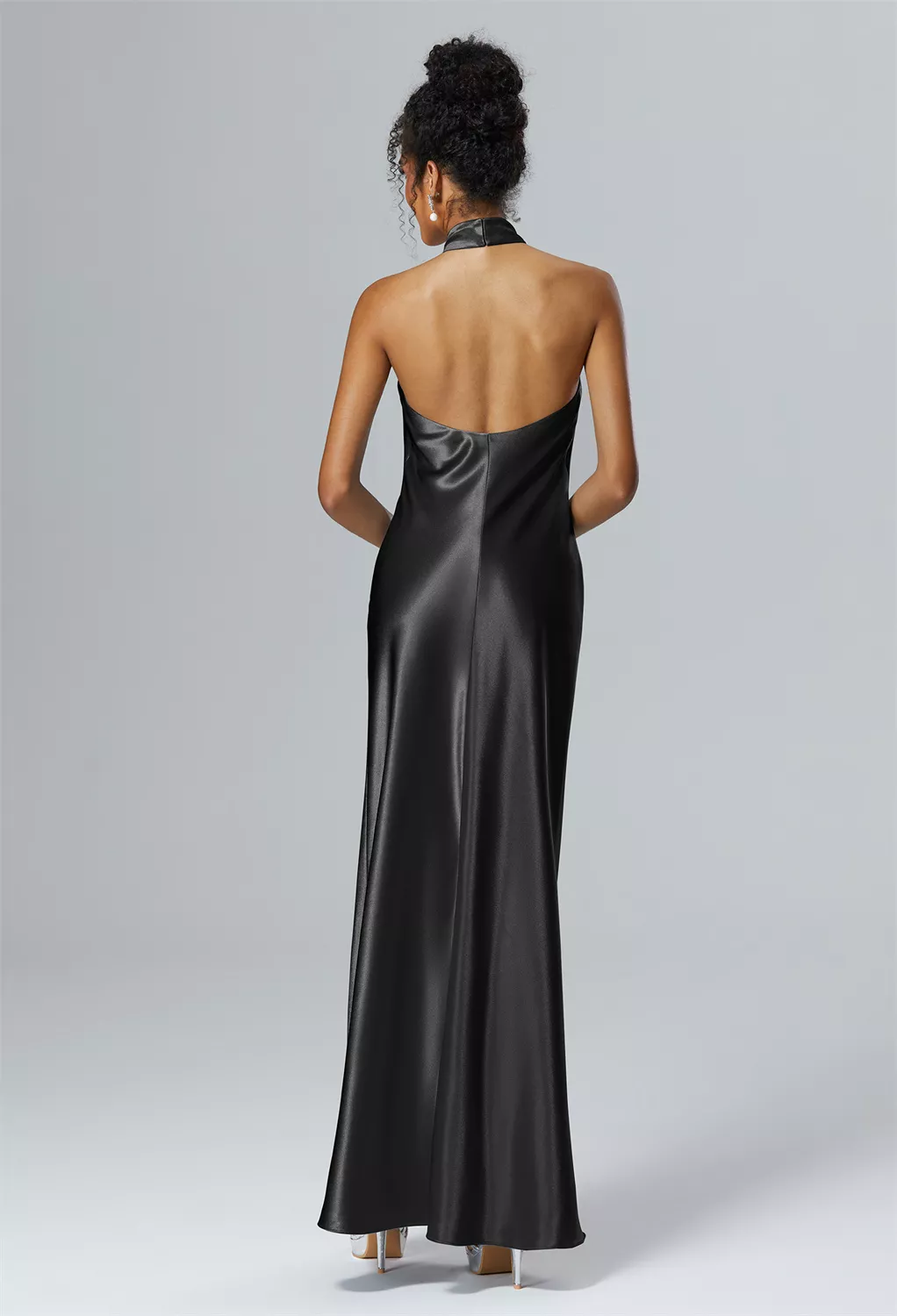 AW Mugwort Black Metallic  Black Tie Wedding Guest Dresses
